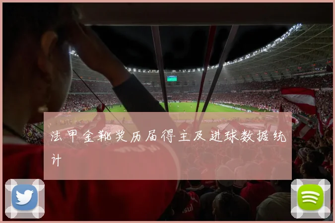 法甲金靴奖历届得主及进球数据统计